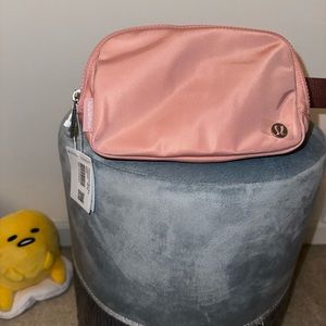 Pastel pink belt bag